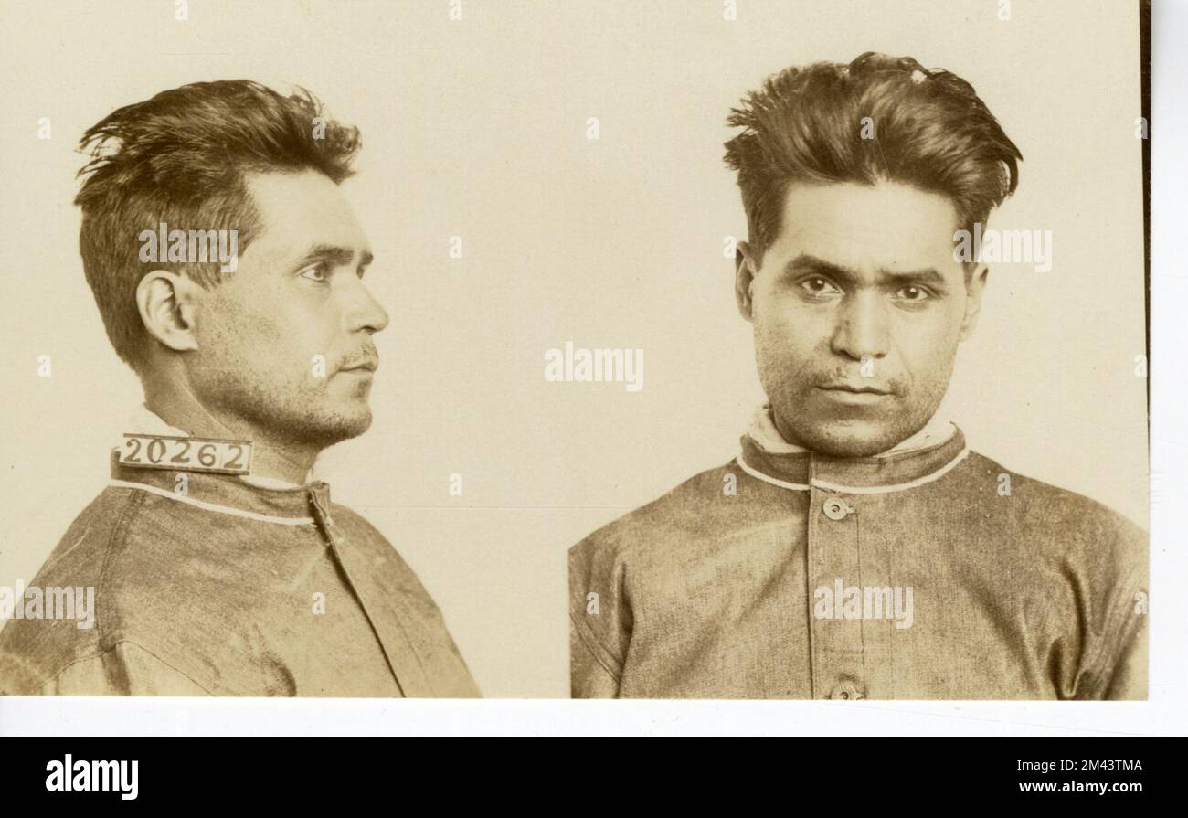 Photograph of Jose Gonzales.  Bureau of Prisons, Inmate case files. Stock Photo