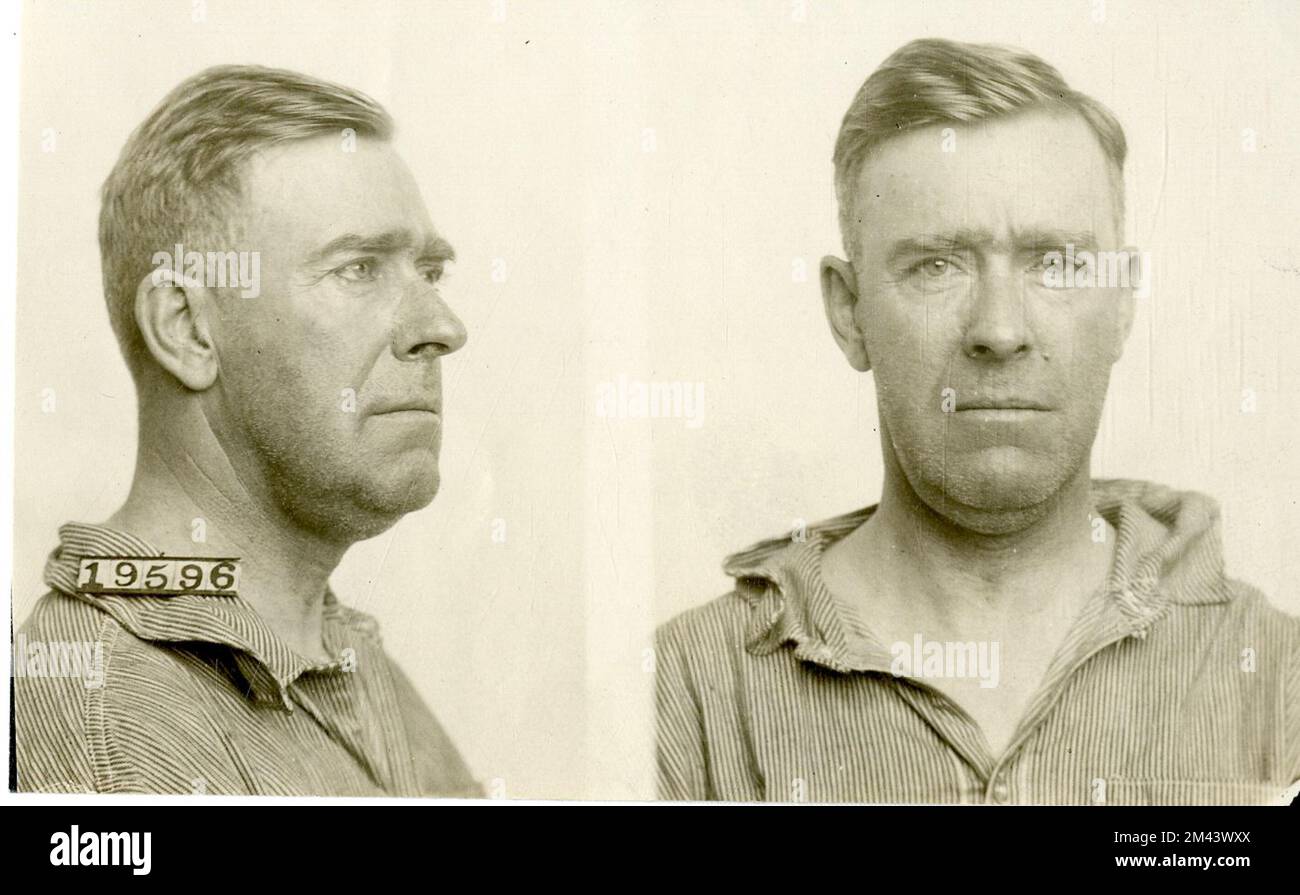Photograph of Henry E. Sorlien.  Bureau of Prisons, Inmate case files. Stock Photo
