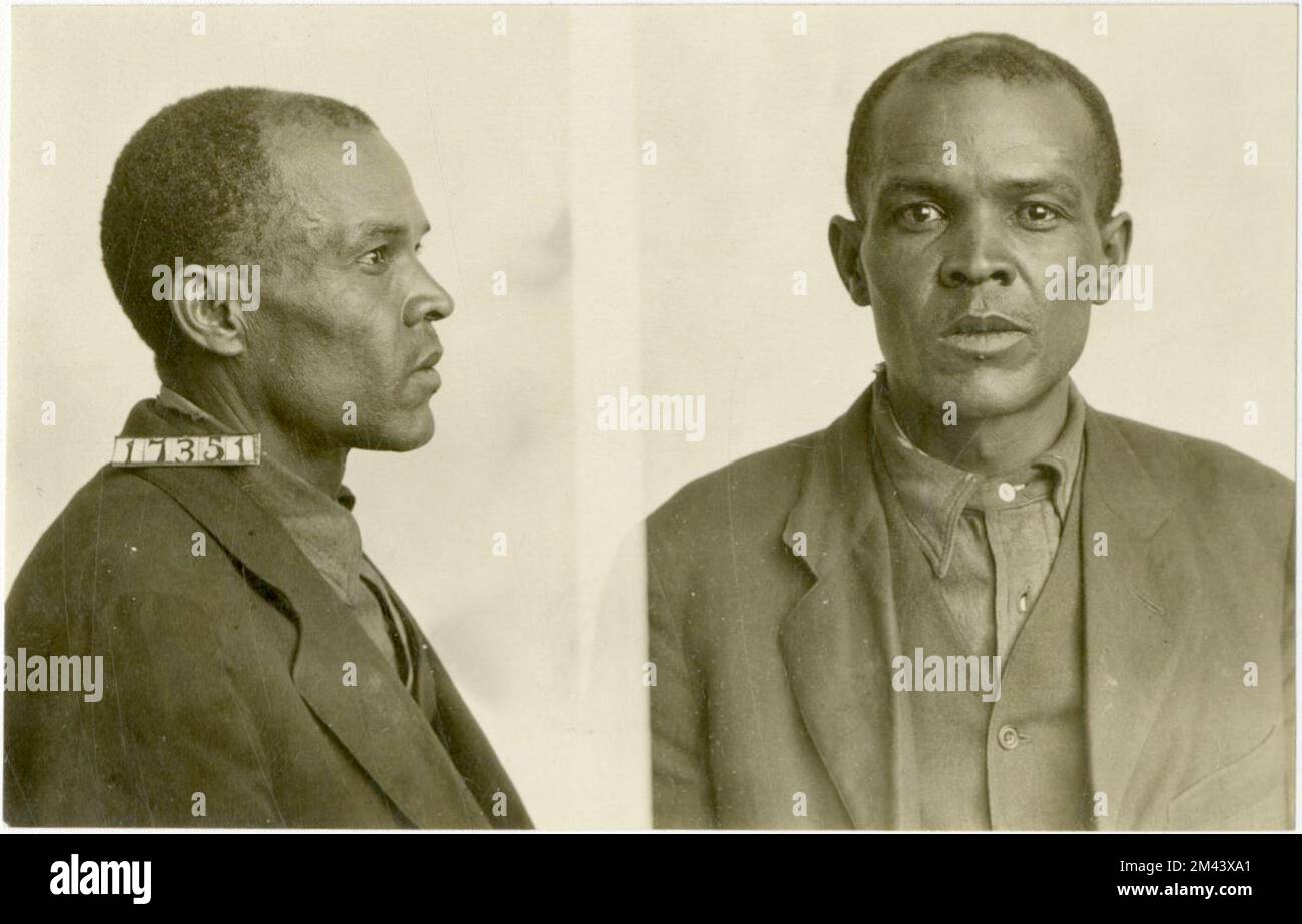 Photograph of Amos Thomas. Bureau of Prisons, Inmate case files Stock