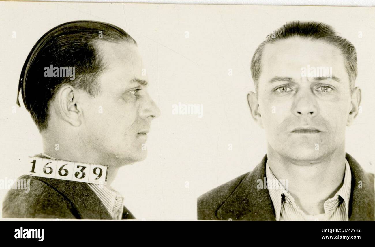 Photograph of Leo J. Franck. Bureau of Prisons, Inmate case files Stock