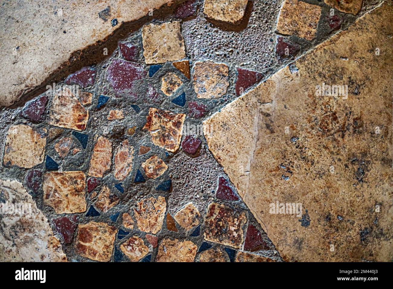 Byzantine mosaics on the floor of St. Nicholas Church Demre, Turkey. Stock Photo