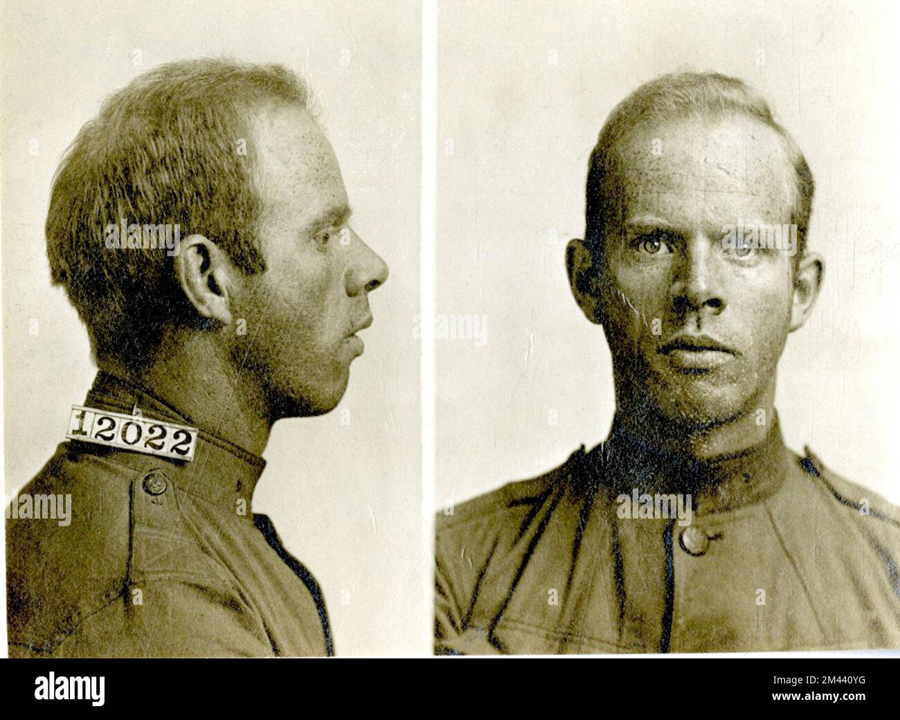 Photograph of Albert G. Reichhart.  Bureau of Prisons, Inmate case files. Stock Photo