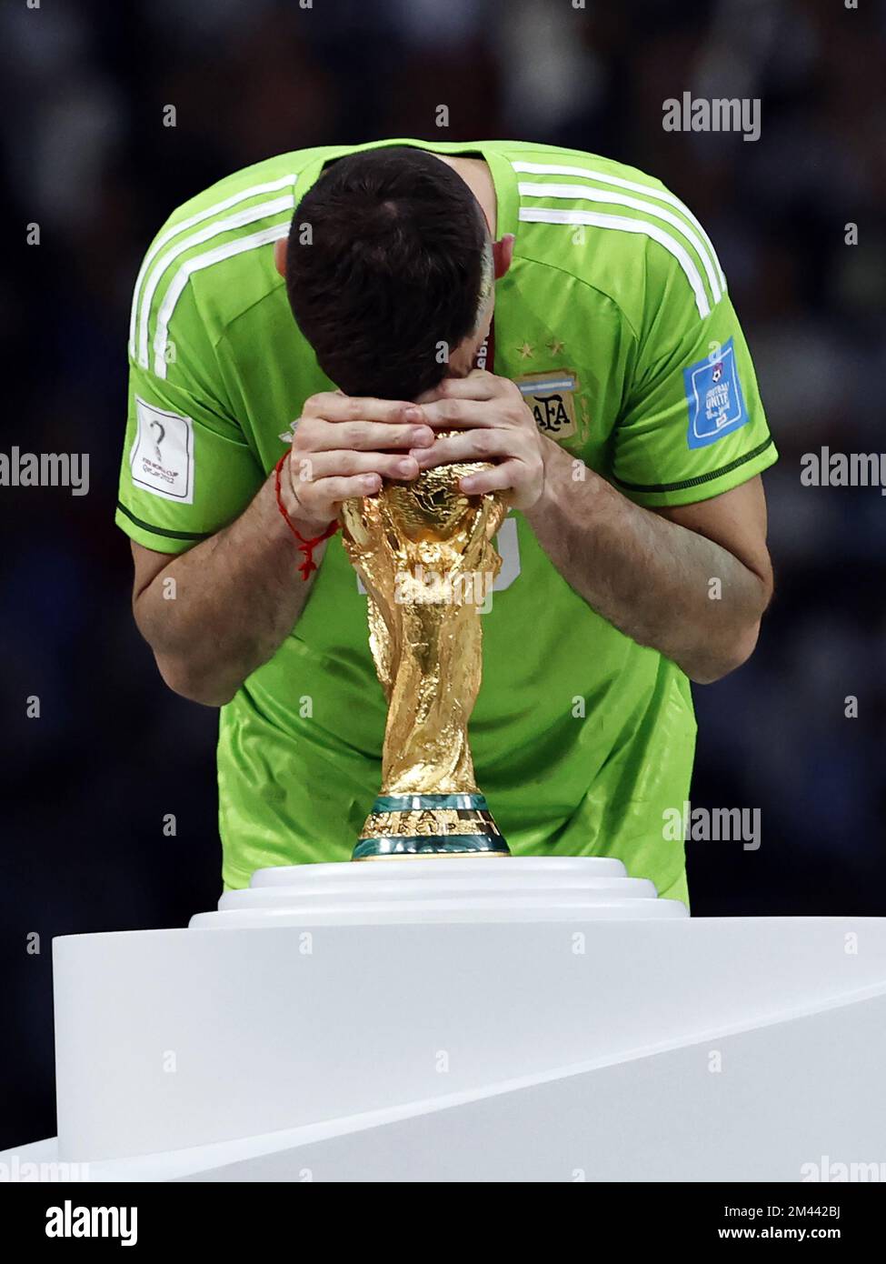 AL DAAYEN Argentina goalkeeper Damian Martinez with the world cup