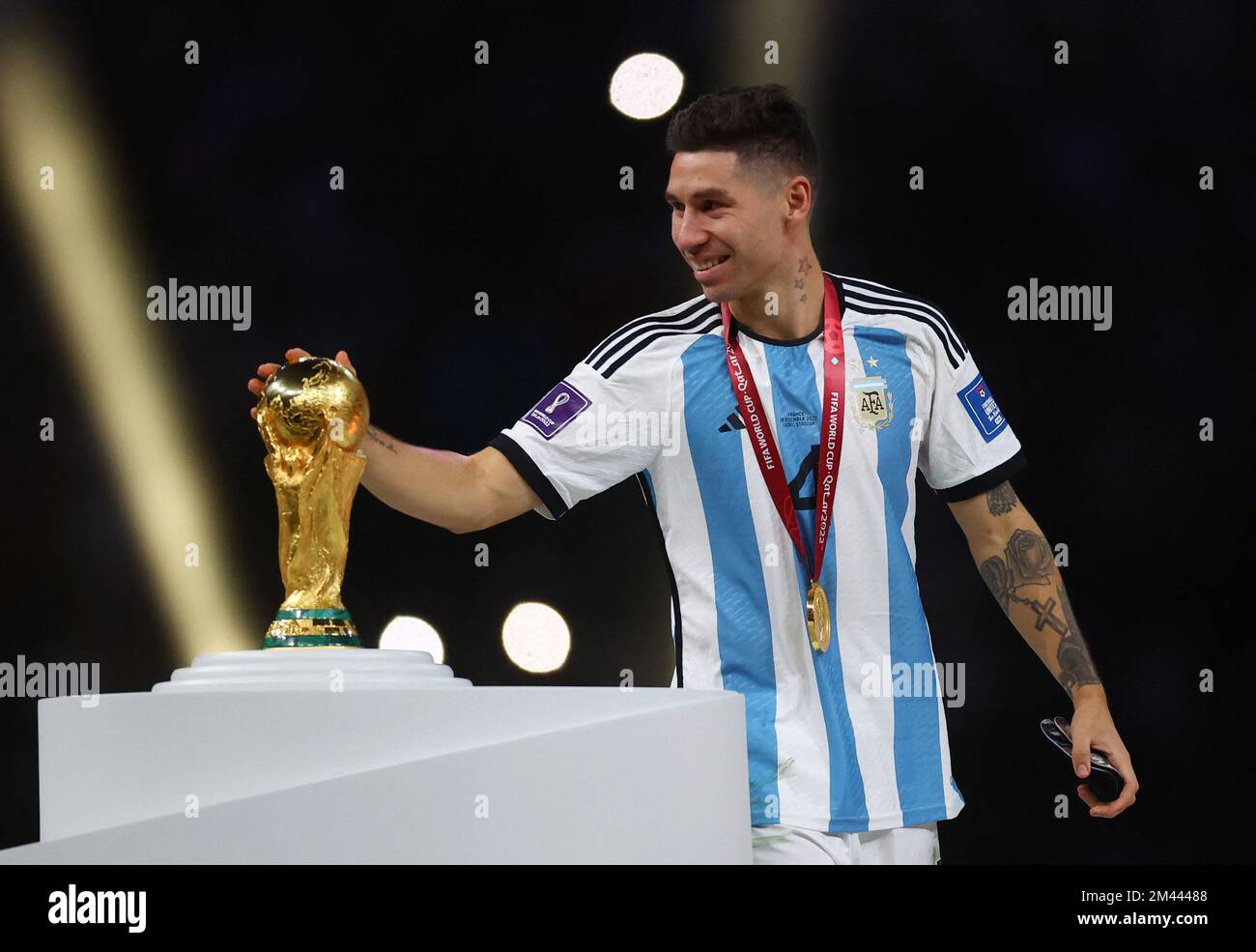 Gonzalo Montiel Claudio Tapia trophy ceremony Key Takeaways on the Discourse