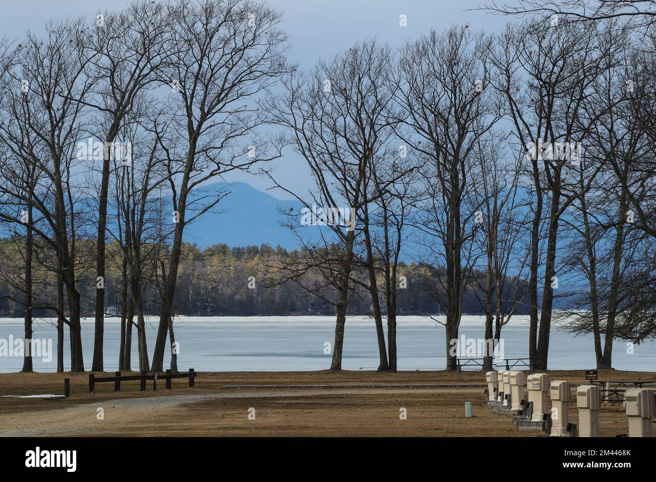 One of NH's State Parks, pretty setting in Gilford NH. Very busy in