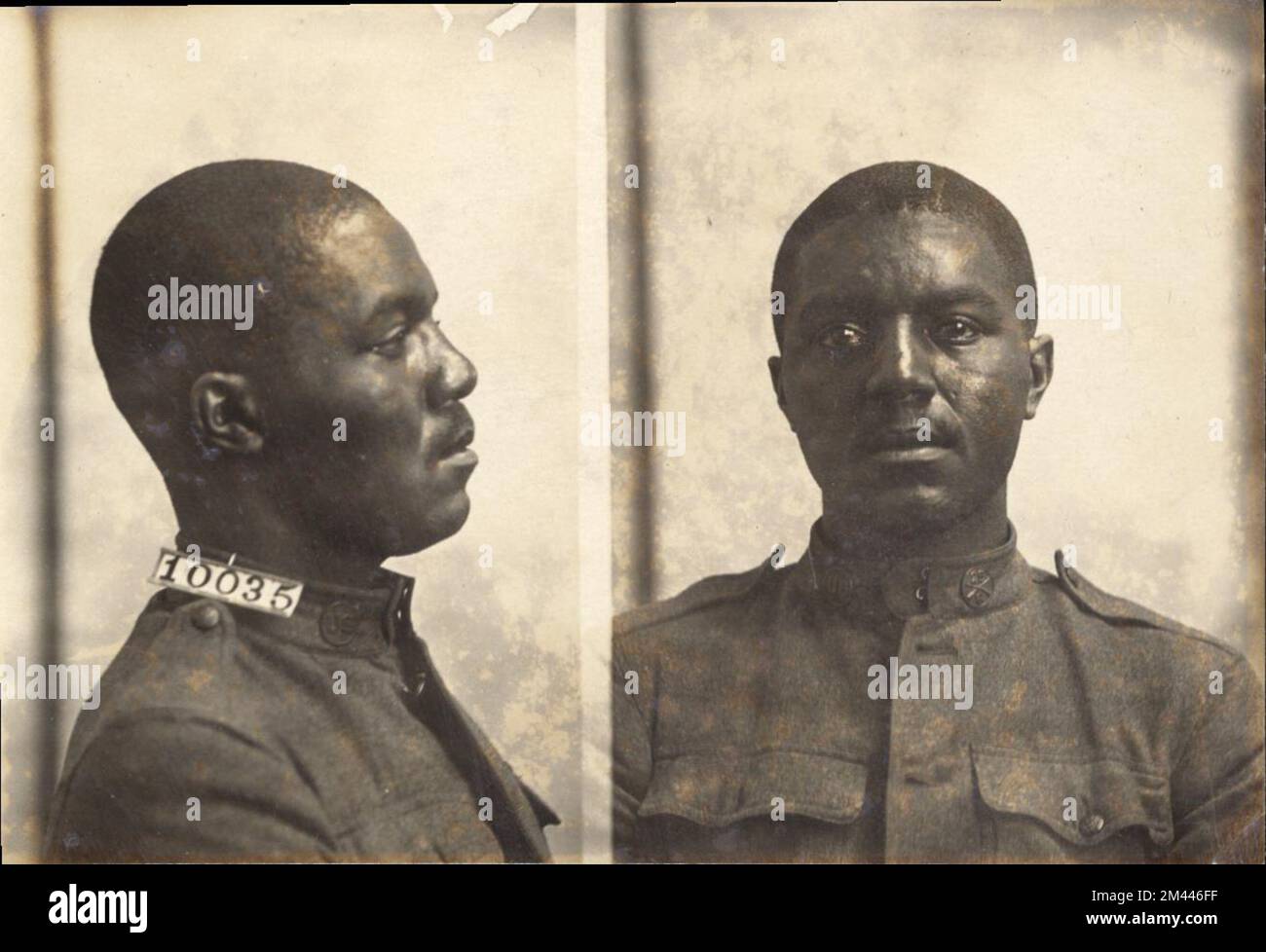 Photograph of Robert Brown.  Bureau of Prisons, Inmate case files. Stock Photo