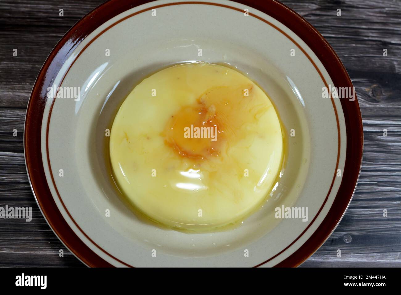 Creme caramel, flan, caramel pudding or custard is a custard dessert