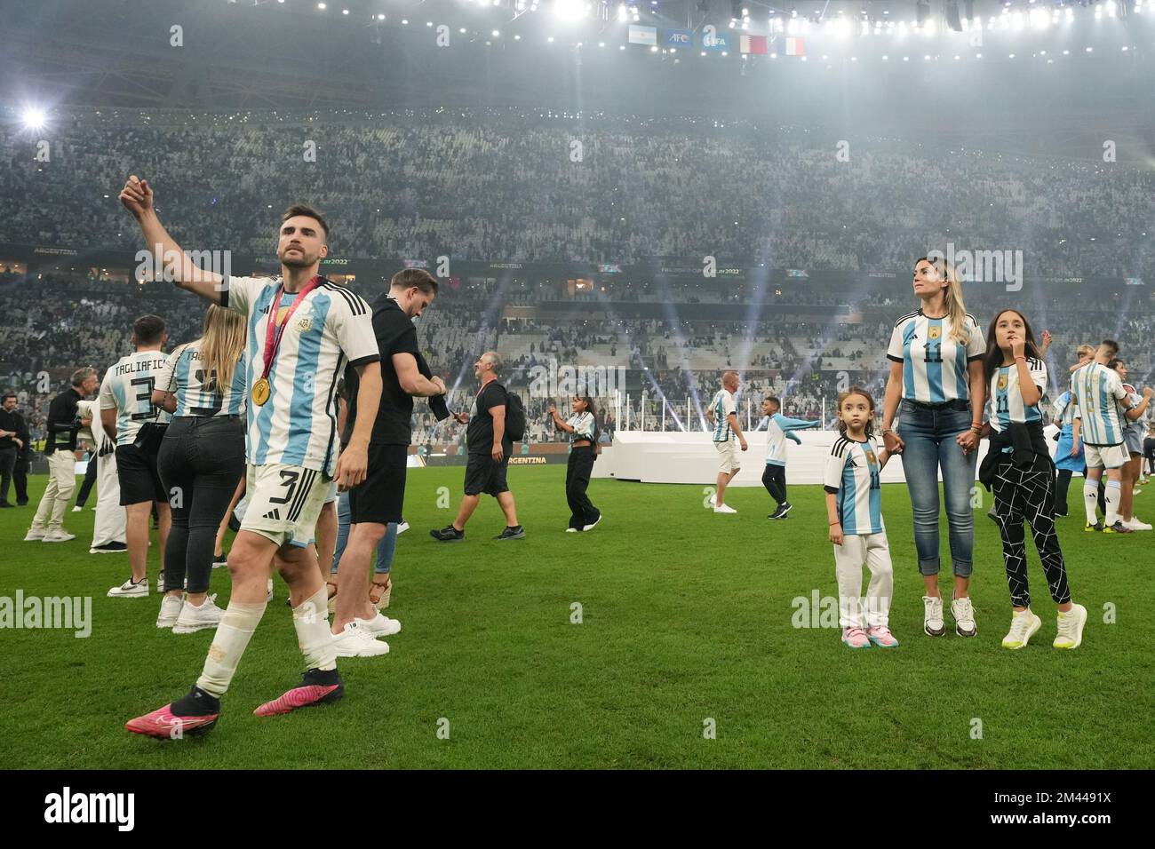 Lusail, Qatar. 18/12/2022, Nicolas Tagliafico of Argentina during the FIFA World Cup Qatar 2022 match, Final, between Argentina and France played at Lusail Stadium on Dec 18, 2022 in Lusail, Qatar. (Photo by Bagu Blanco / PRESSIN) Stock Photo