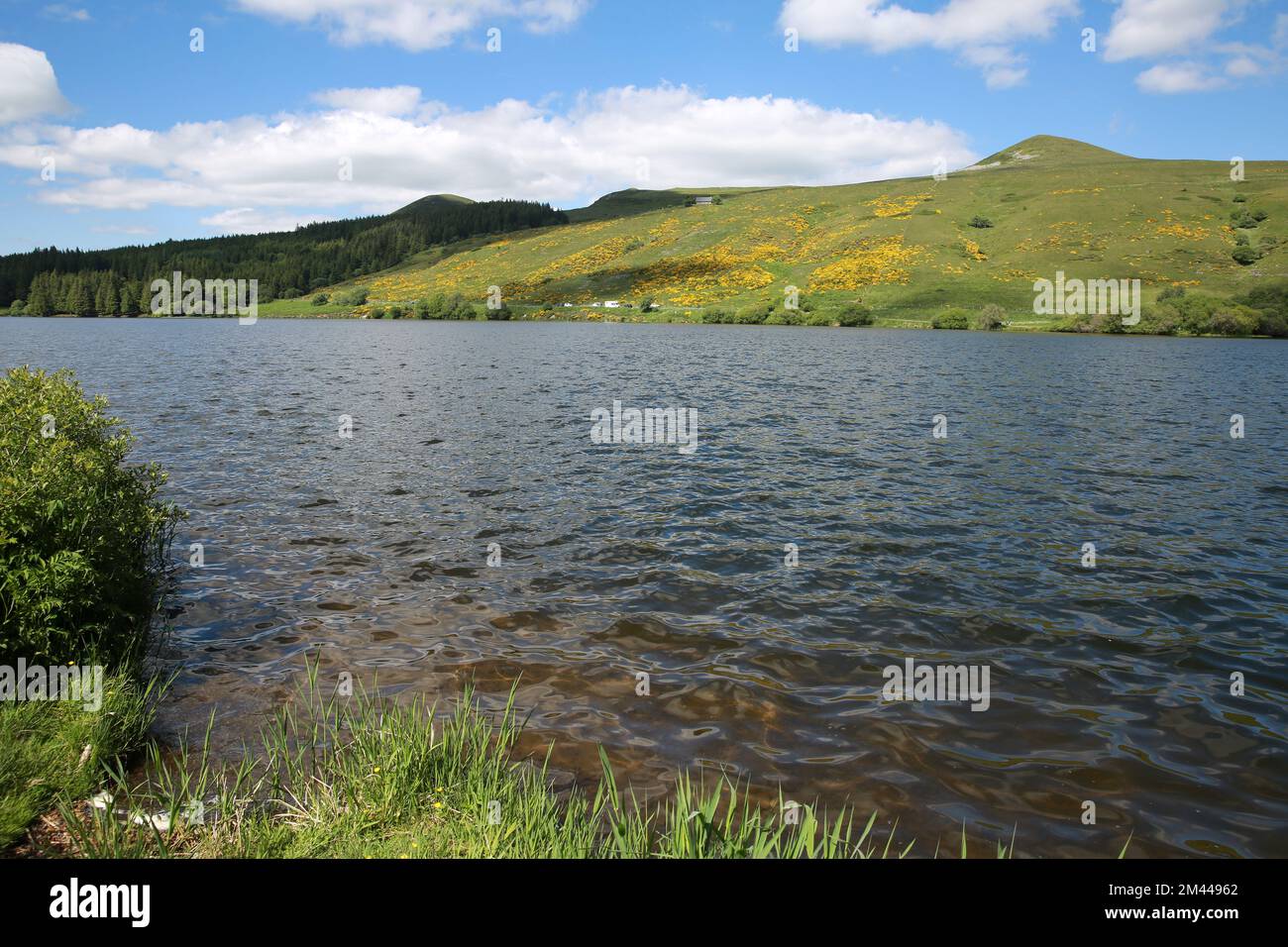 Lac de Guéry is a lake in Puy-de-Dôme, France Stock Photo