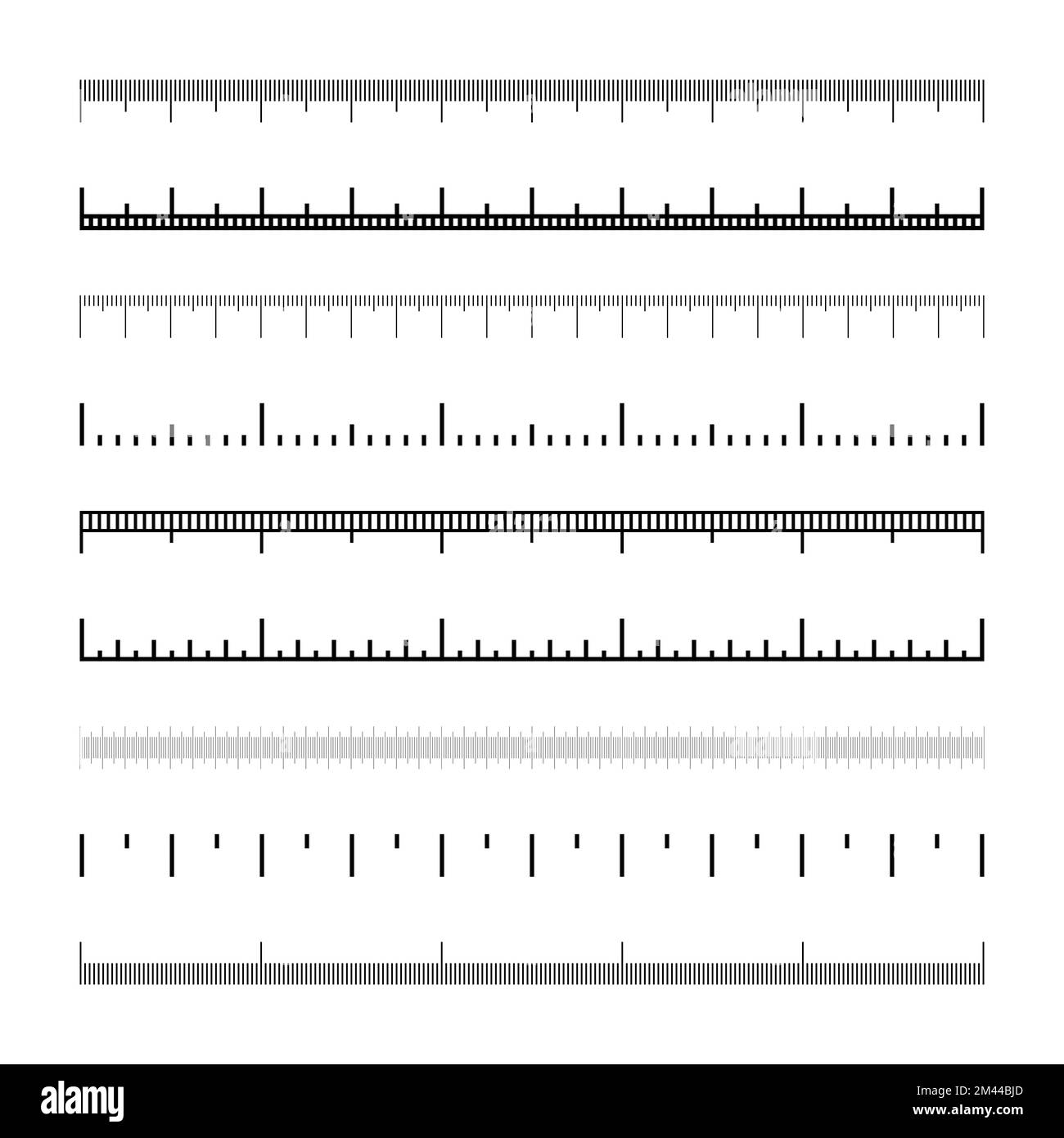 Various Measurement Scales With Divisions Realistic Scale For various-measurement-scales-with-divisions-realistic-scale-for