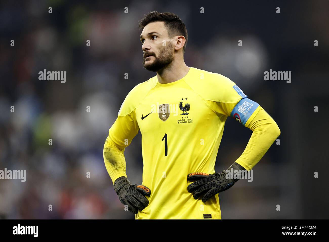 AL DAAYEN France goalkeeper Hugo Lloris disappointed during the FIFA