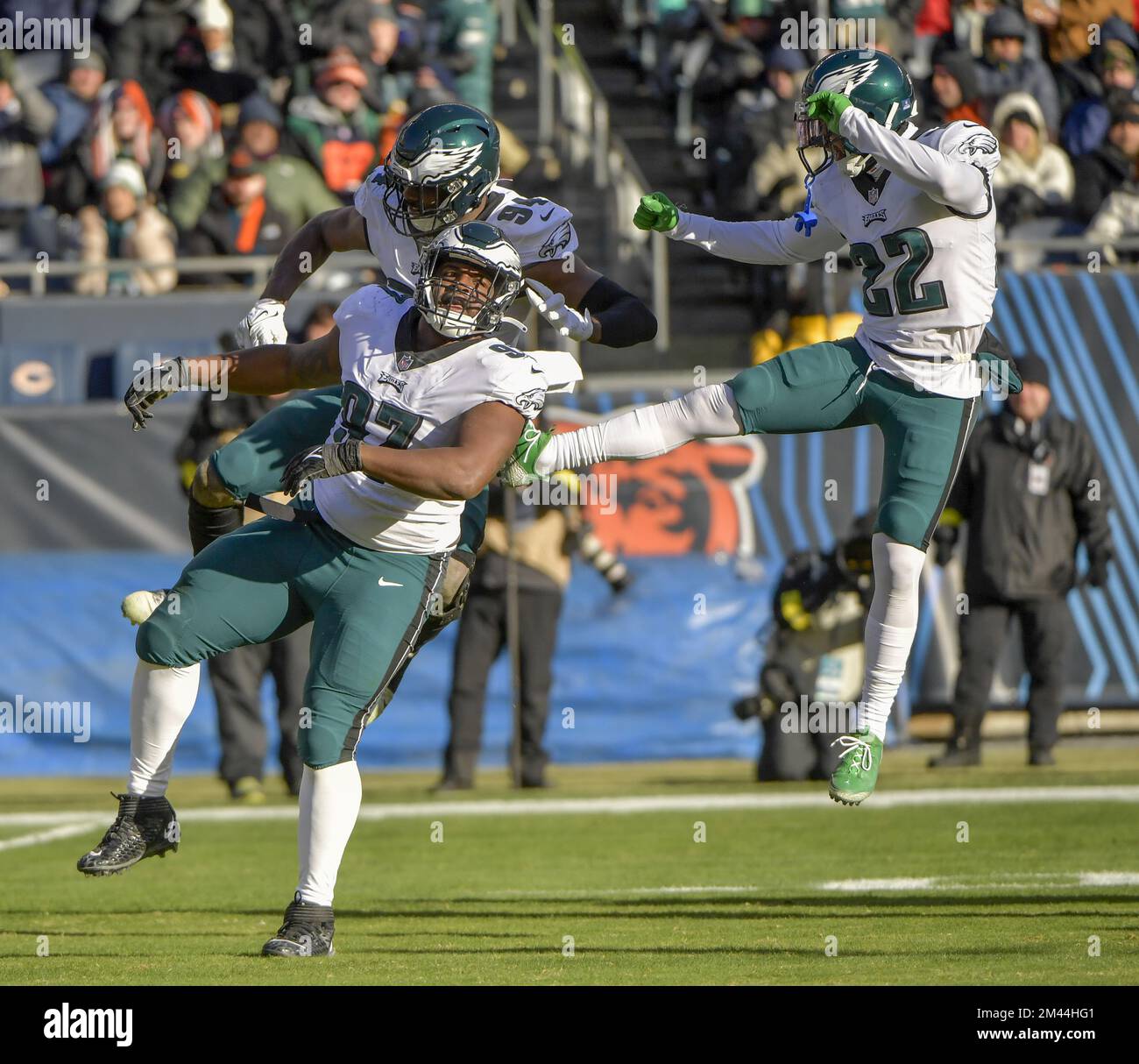 Chicago, IL, USA. 18th Dec, 2022. Chicago Bears quarterback #1 Justin  Fields in action during a game against the Philadelphia Eagles in Chicago,  IL. Mike Wulf/CSM/Alamy Live News Stock Photo - Alamy