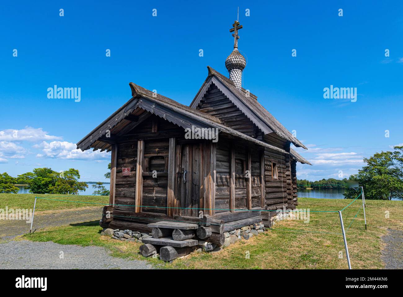 Unesco site Kizhi island, Karelia, Russia Stock Photo