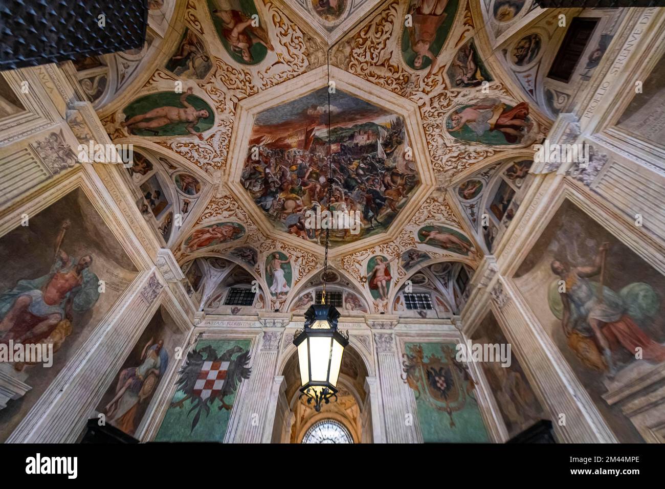 Palacial building, Unesco world heritage site Genoa, Italy Stock Photo