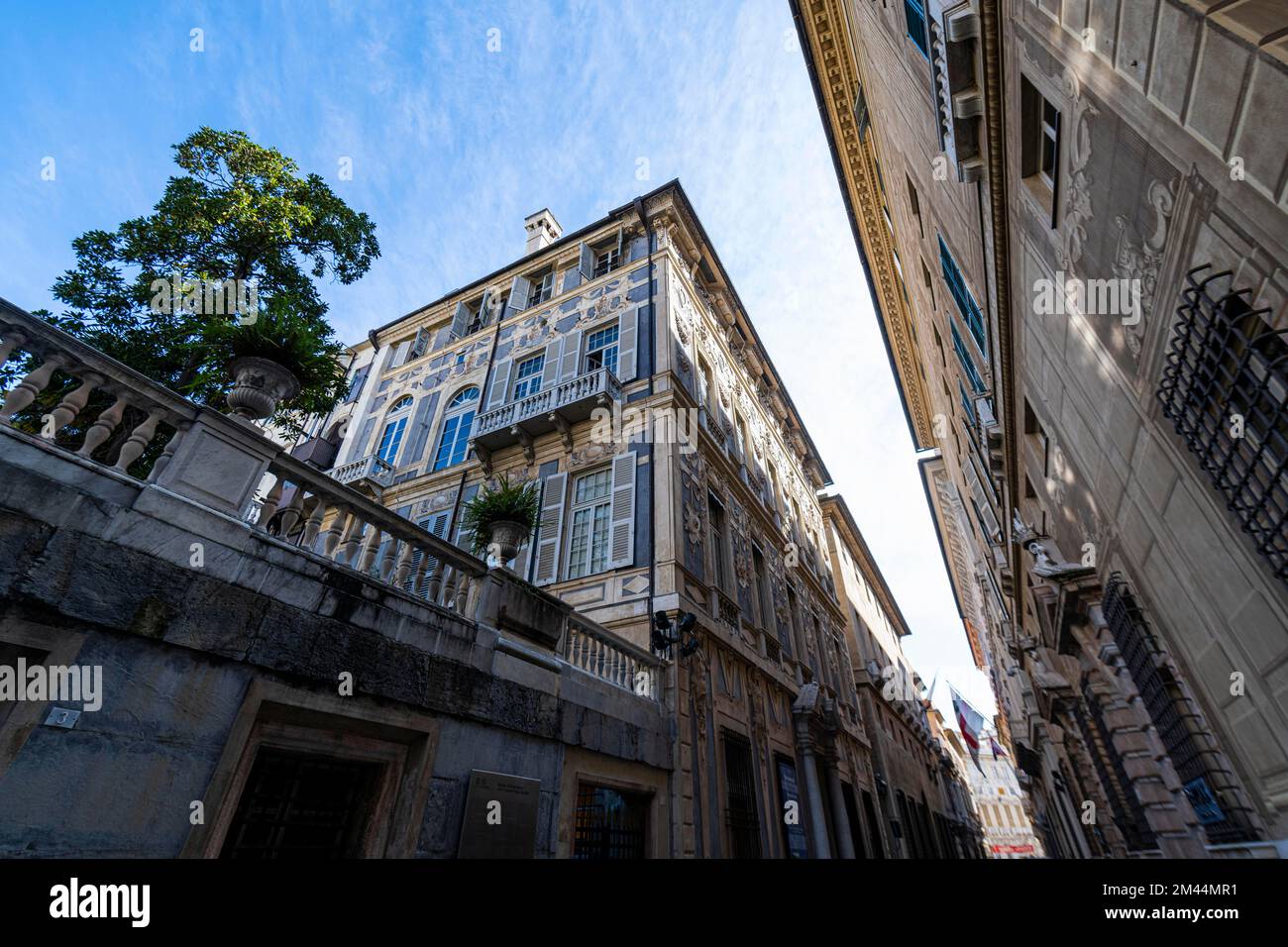 Palacial building, Unesco world heritage site Genoa, Italy Stock Photo