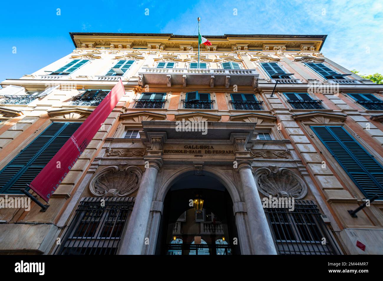 Palacial building, Unesco world heritage site Genoa, Italy Stock Photo