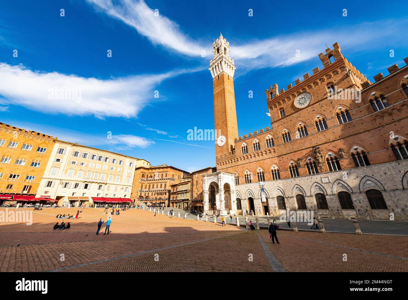 Piazza del Campo, main square in the Unesco world heritage site Siena ...