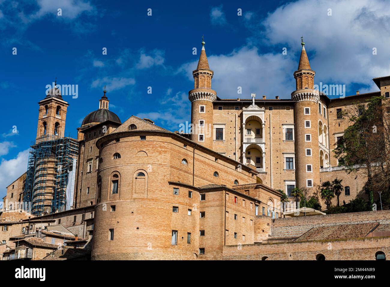 Palazzo Ducale di Urbino, Unesco world heritage site Urbino, Italy Stock Photo