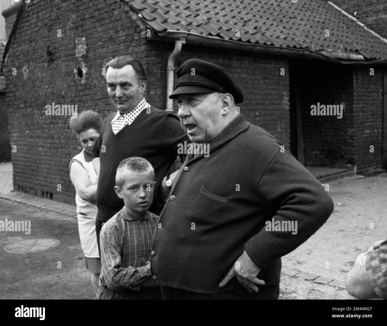 In 1968, here on 1 July 1968, the speculator and rent shark Guenter Kaussen spread fear and terror among the often needy tenants in the Ruhr area Stock Photo