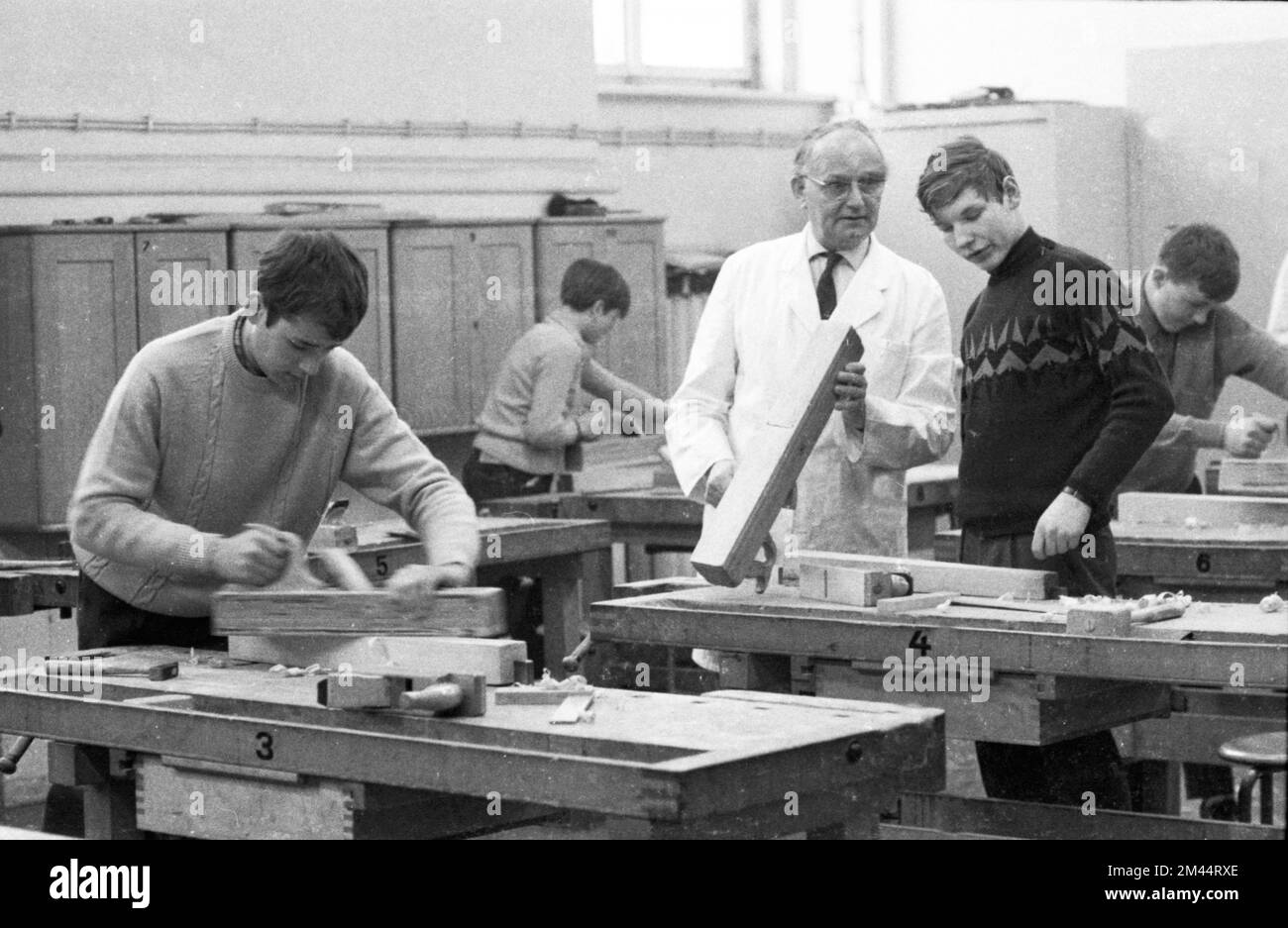 Theory and practice in 1965 at a vocational school in Bochum, Germany