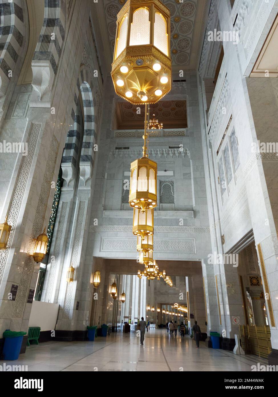 Mecca , Saudi Arabia 12 May 2021 ,  Makkah - Al Haram mosque from inside Stock Photo