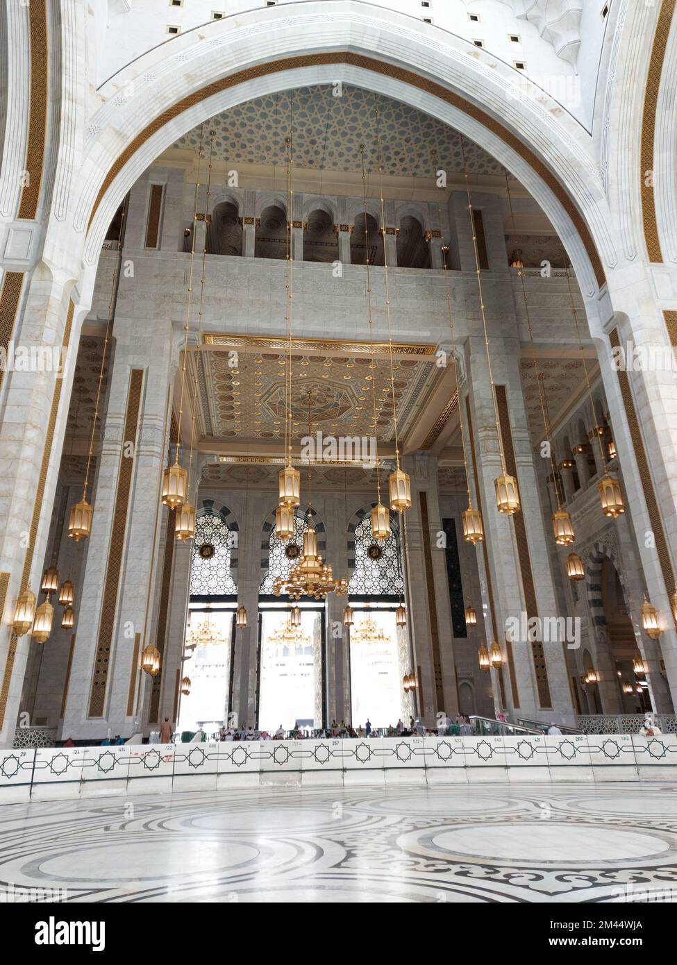 Mecca , Saudi Arabia 12 May 2021 ,  Makkah - Al Haram mosque from inside Stock Photo