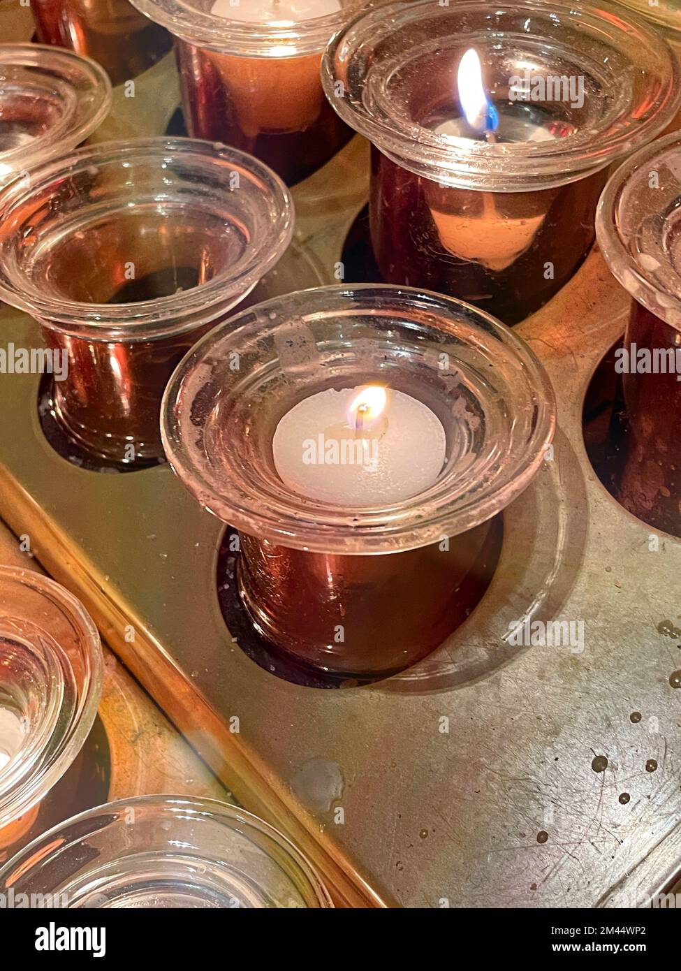 Votive Candle Offering, St. Patrick's Cathedral, Fifth Avenue, NYC, USA