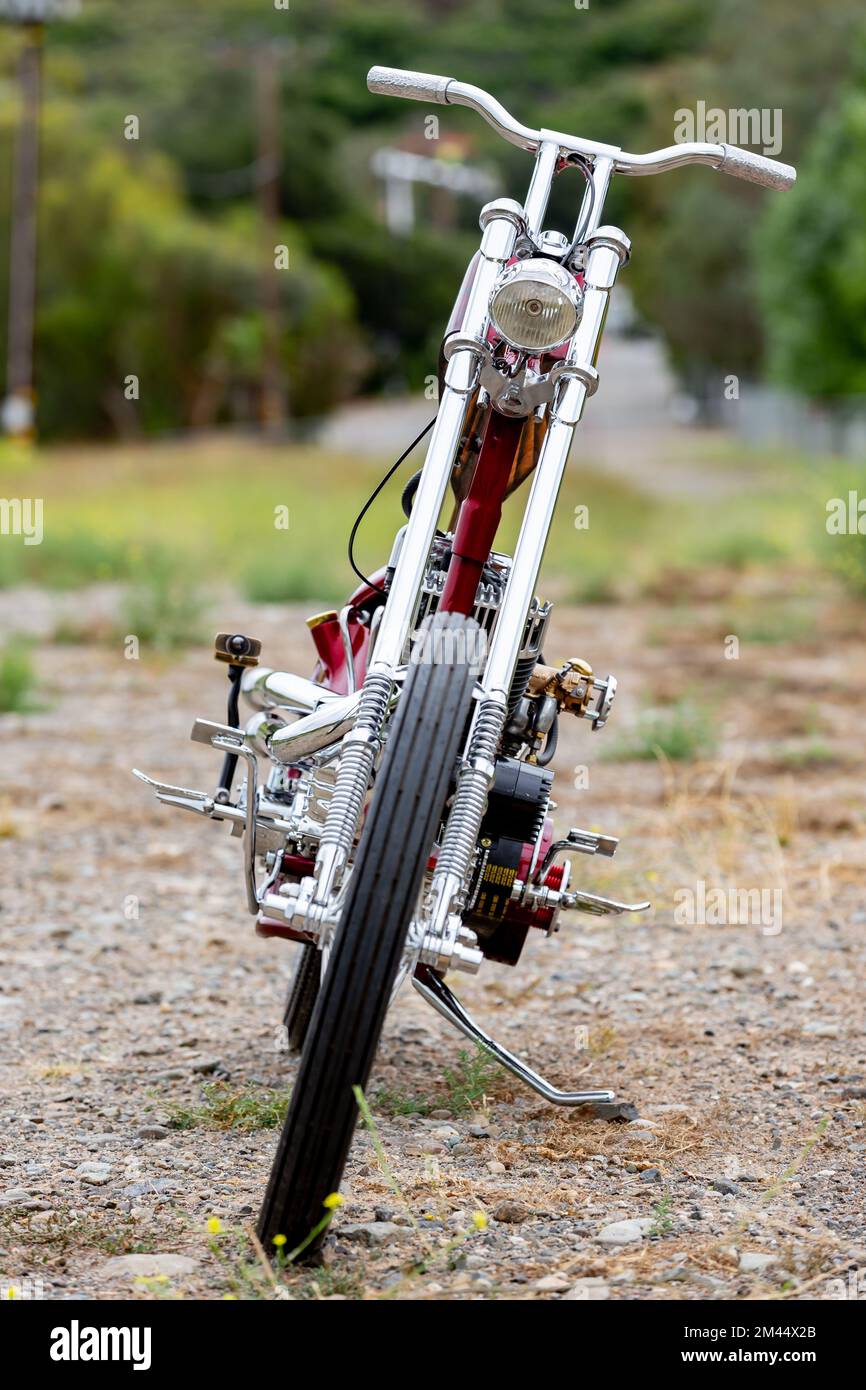 Vintage harley chopper hi-res stock photography and images - Alamy