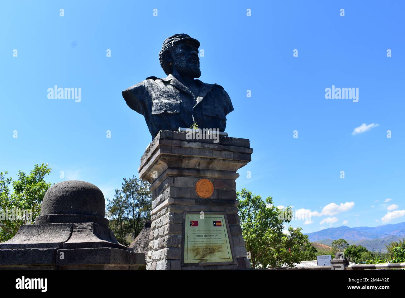 Momentum Of President Nicolau Lobato ' which is located in the 'Aisirimou, Aileu, East Timor. Stock Photo