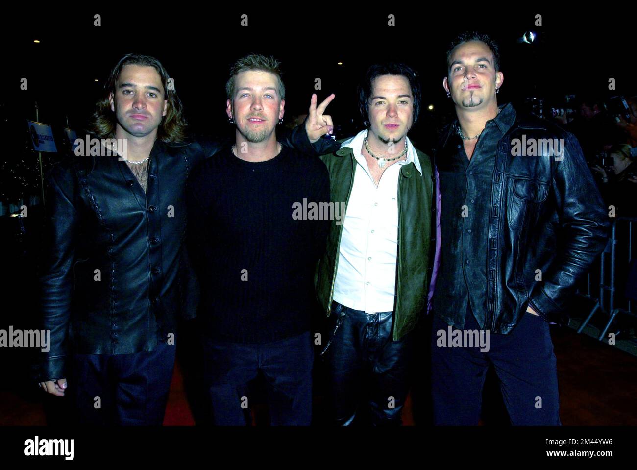 Creed arriving at the 7th Annual Blockbuster Entertainment Awards 2001