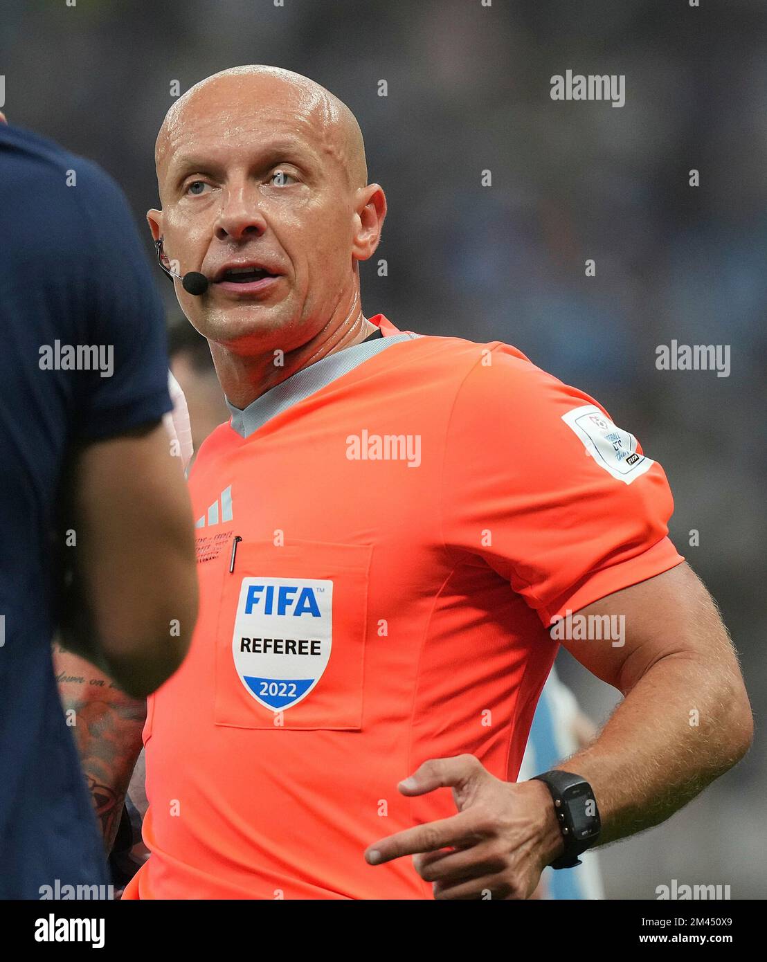 12/18/2022, Lusail Iconic Stadium, Doha, QAT, World Cup FIFA 2022, final, Argentina vs France, in the picture referee referee Szymon Marciniak (Poland) Stock Photo