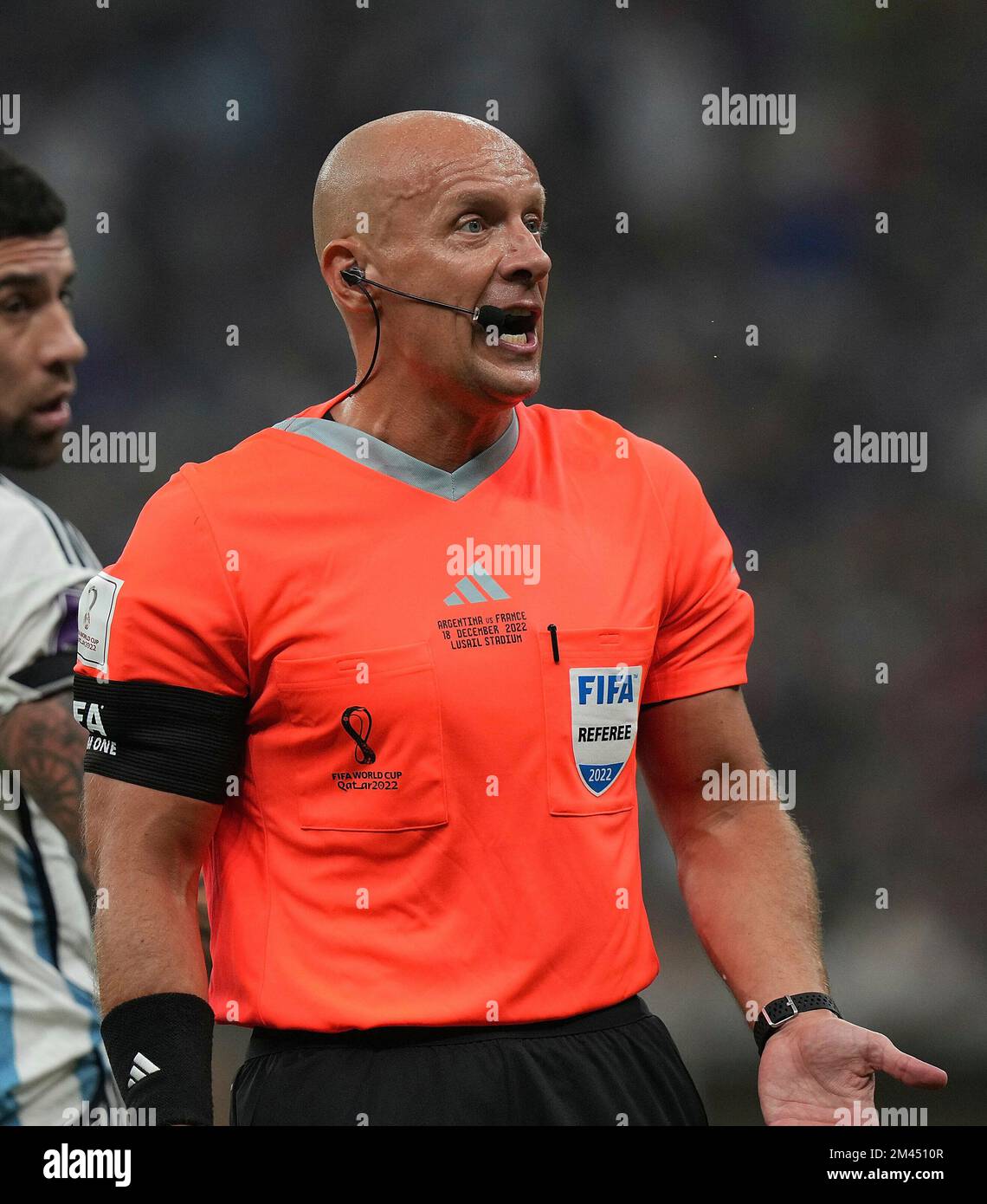 12/18/2022, Lusail Iconic Stadium, Doha, QAT, World Cup FIFA 2022, final, Argentina vs France, in the picture referee referee Szymon Marciniak (Poland) Stock Photo