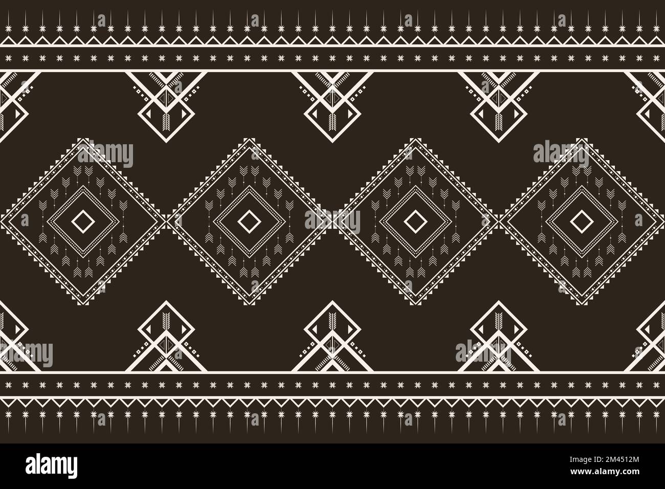 geometric ethnic pattern seamless pattern vector. style ethnic abstract geometry two tone textile. pattern for fabric, background,winter,pillow, Stock Vector