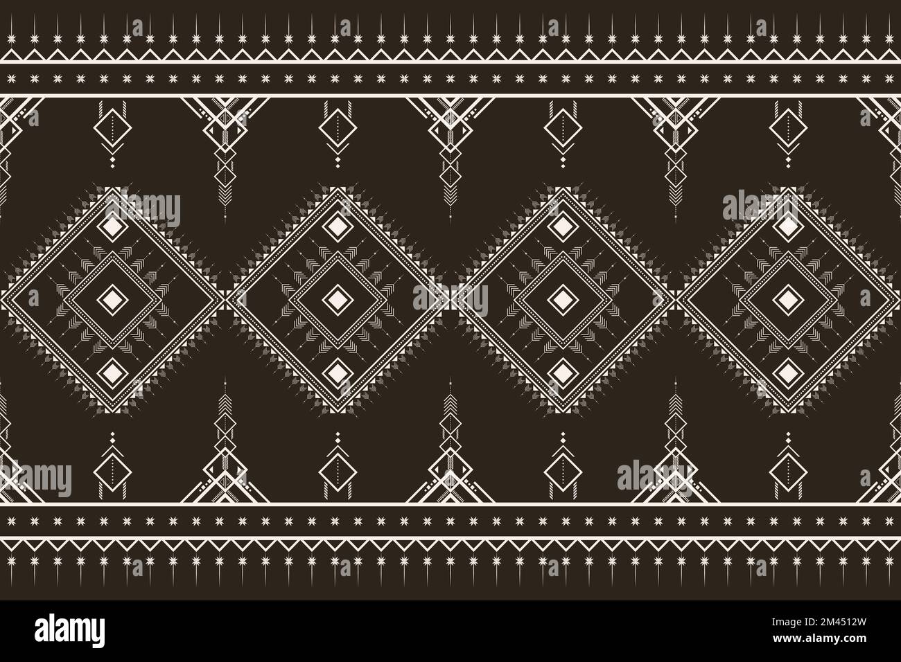 geometric ethnic pattern seamless pattern vector. style ethnic abstract geometry two tone textile. pattern for fabric, background,winter,pillow, Stock Vector