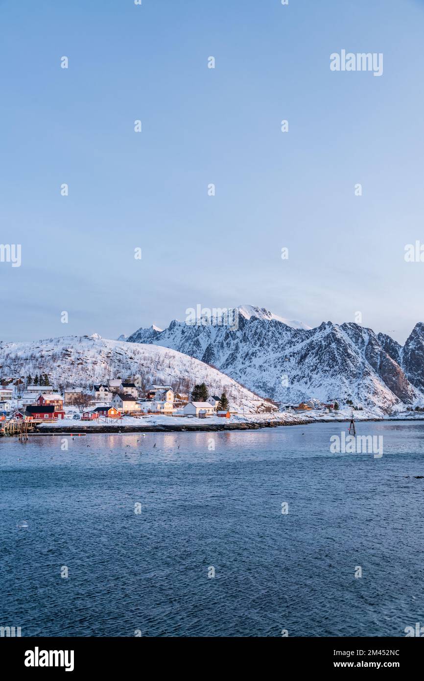 Color Image Lofoten Islands, Norway Scandinavia Stock Photo
