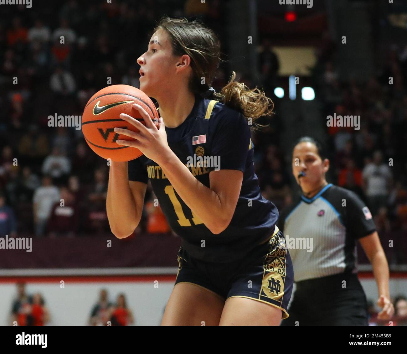 Blacksburg, Virginia, USA. 18th Dec, 2022. Notre Dame Fighting Irish guard Sonia Citron (11
