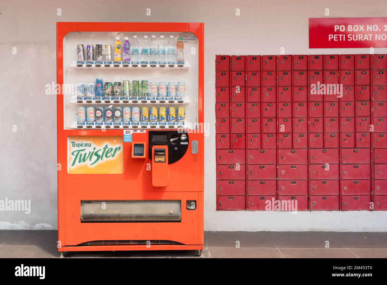 Johor Bahru, Malaysia October 25, 2022 Beverage vending machine