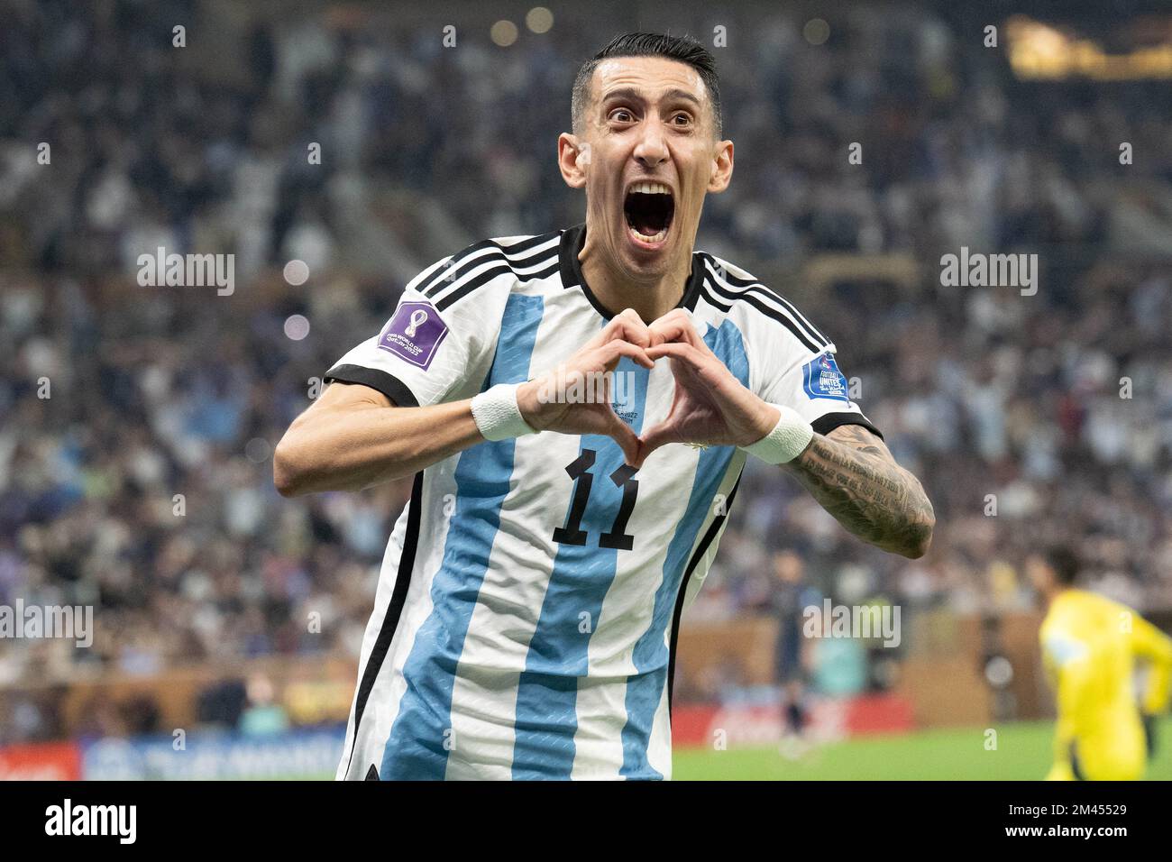 Lusail, Qatar. 18th Dec, 2022. Paulo Dybala of Argentina touches