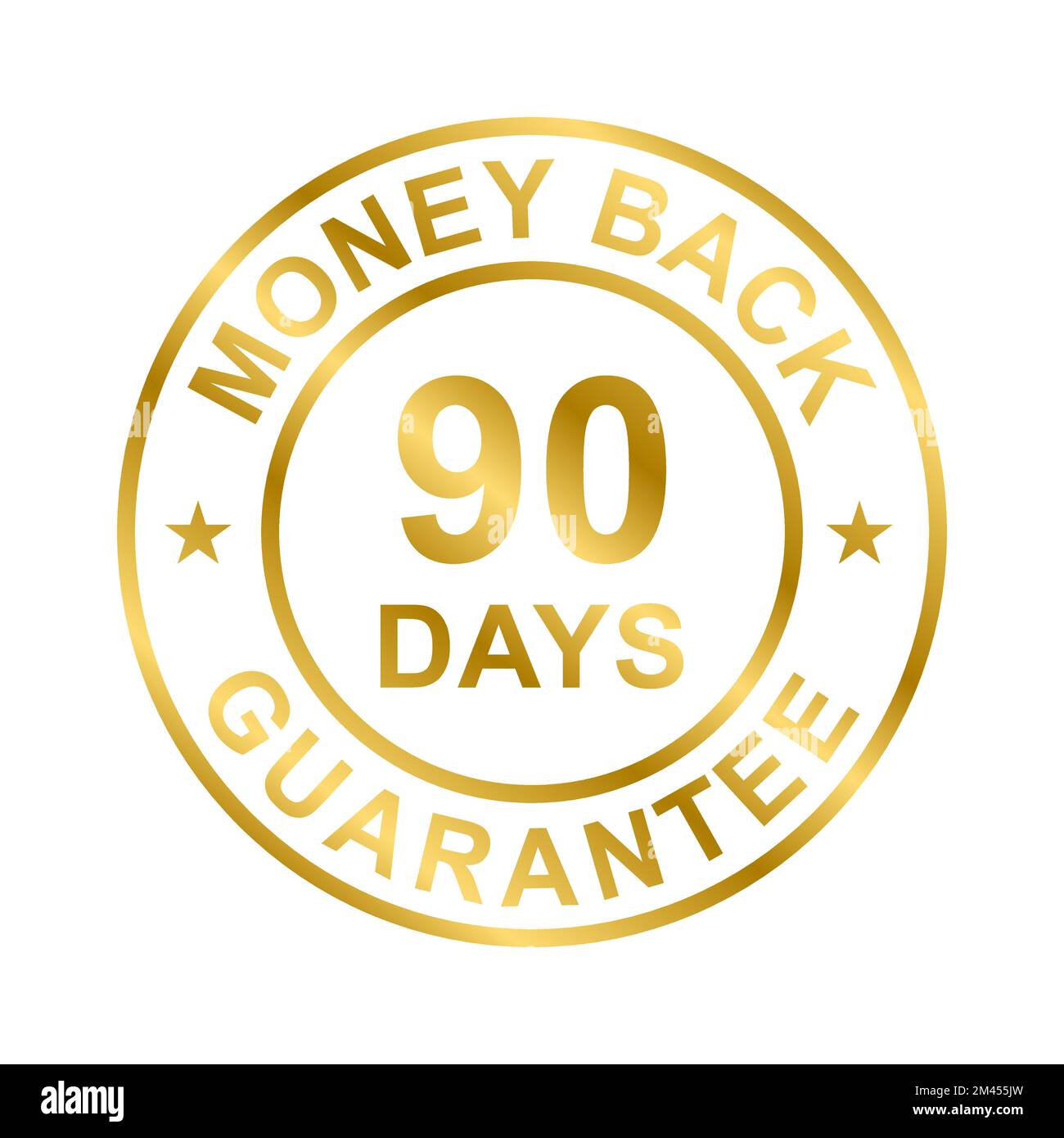 90 days money back guarantee icon vector for graphic design, logo