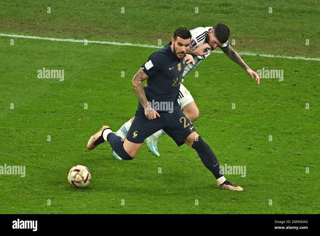 Theo Hernandez Of France During Argentina V France Match Final Of The