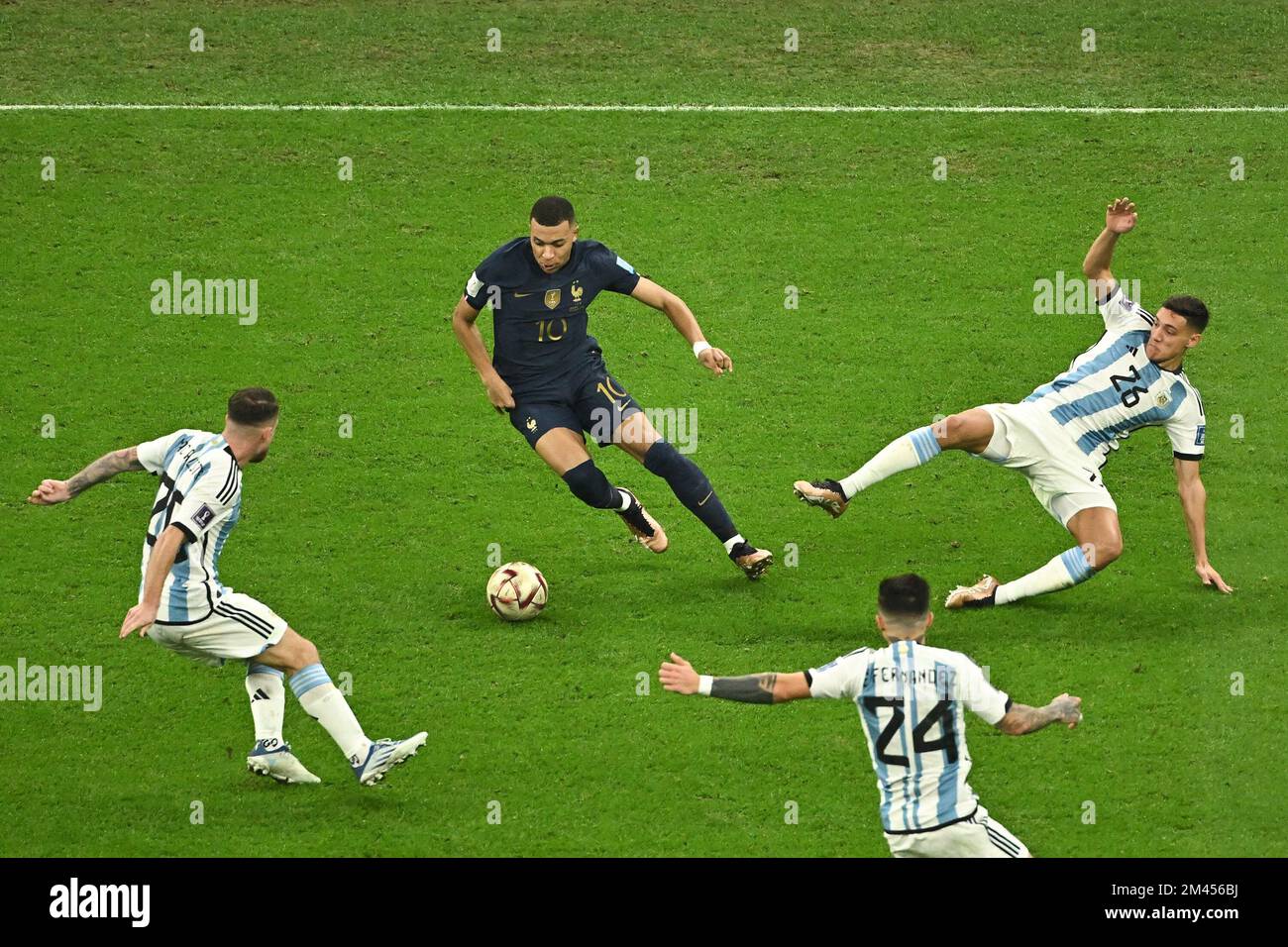 Kylian Mbappe of France during Argentina v France match Final of the