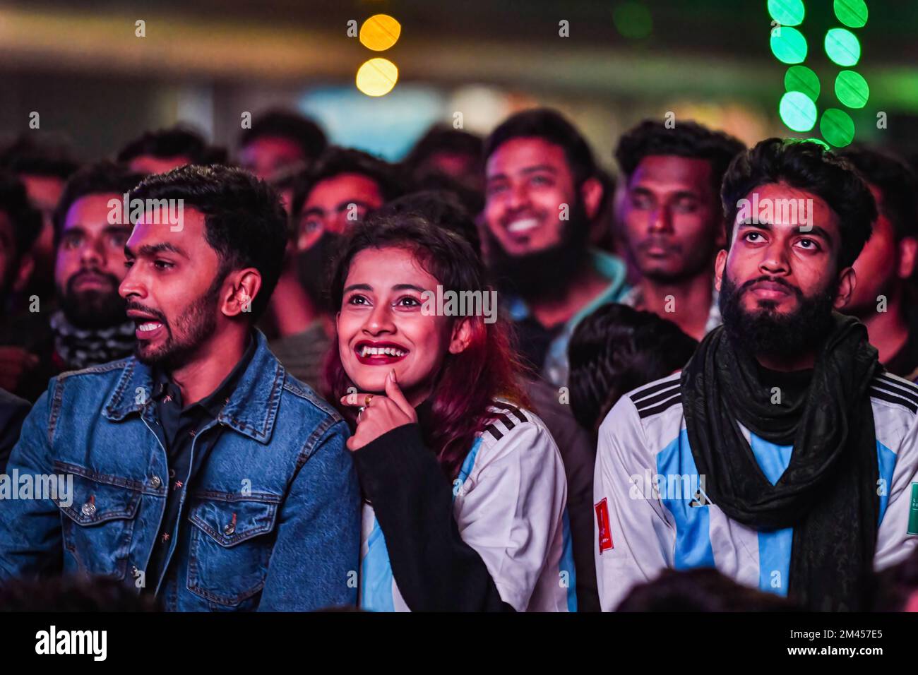 Dhaka Bangladesh 18th Dec 2022 Football Fans Watch The FIFA World dhaka-bangladesh-18th-dec-2022-football-fans-watch-the-fifa-world