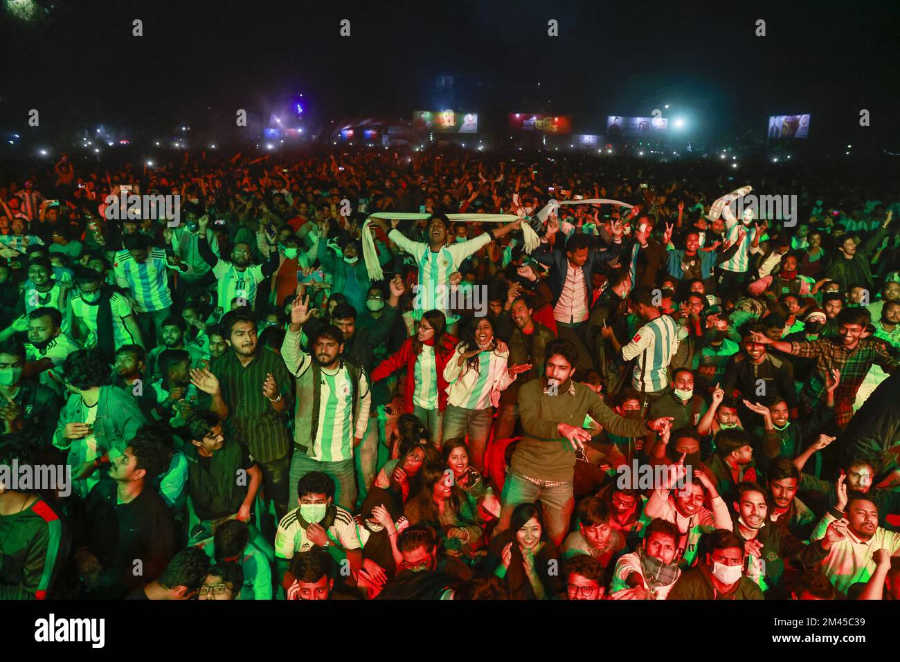 Thousands Of People Watching Argentina And France Football Game In thousands-of-people-watching-argentina-and-france-football-game-in
