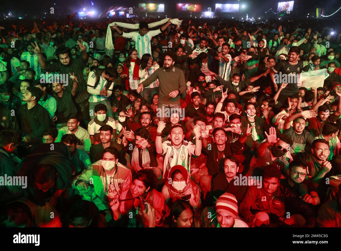 Thousands Of People Watching Argentina And France Football Game In thousands-of-people-watching-argentina-and-france-football-game-in