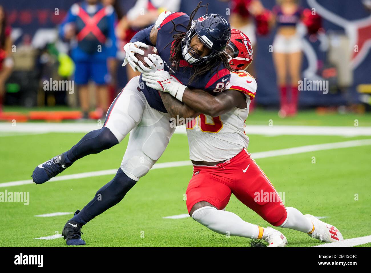 Houston TX USA. 18th Dec 2022. Houston Texans tight end Jordan