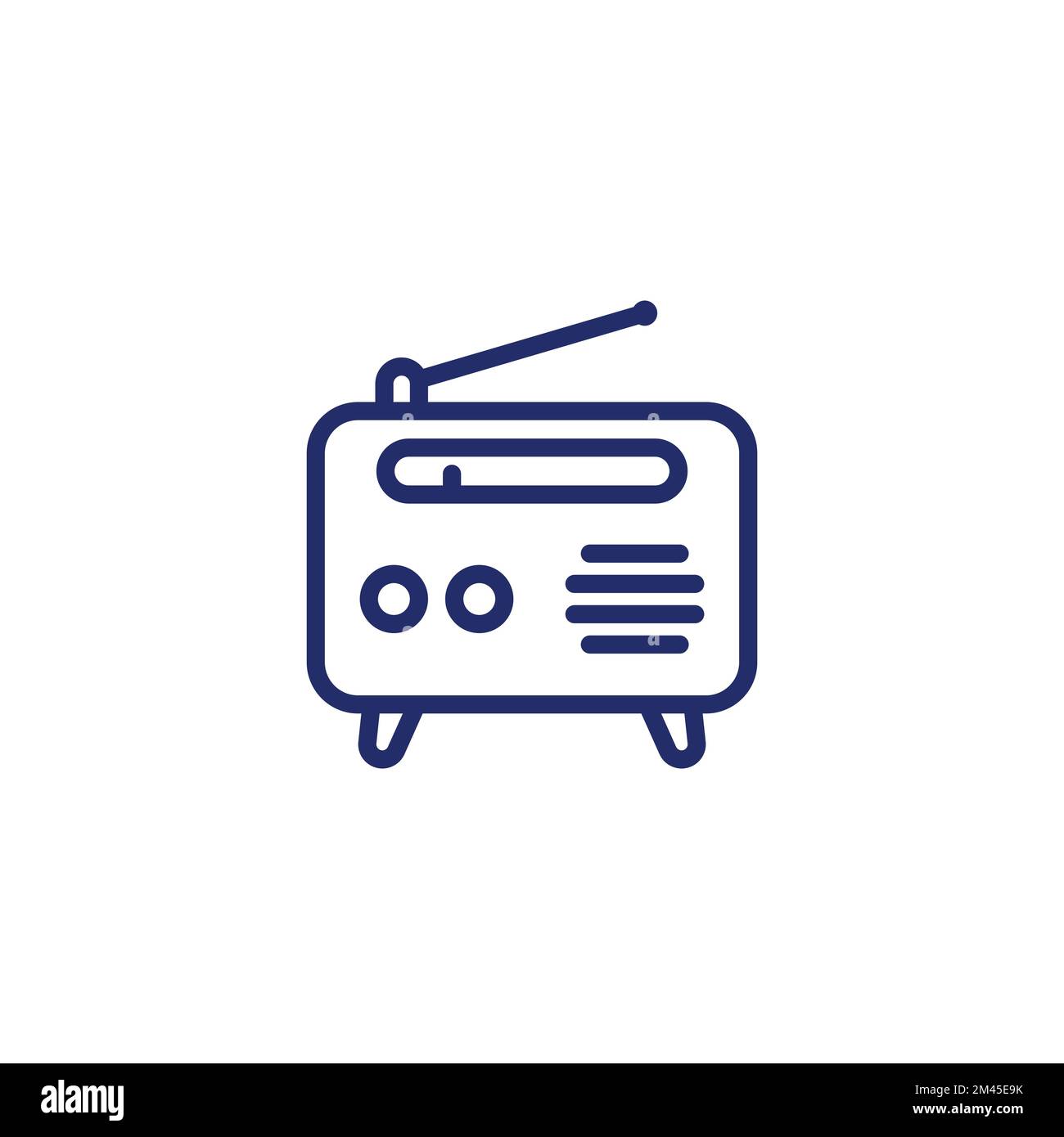 Radio icon, FM tuner line vector Stock Vector Image & Art Alamy