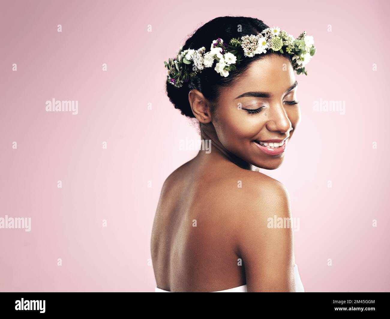 Every flower blooms in its own time. Studio shot of a beautiful young