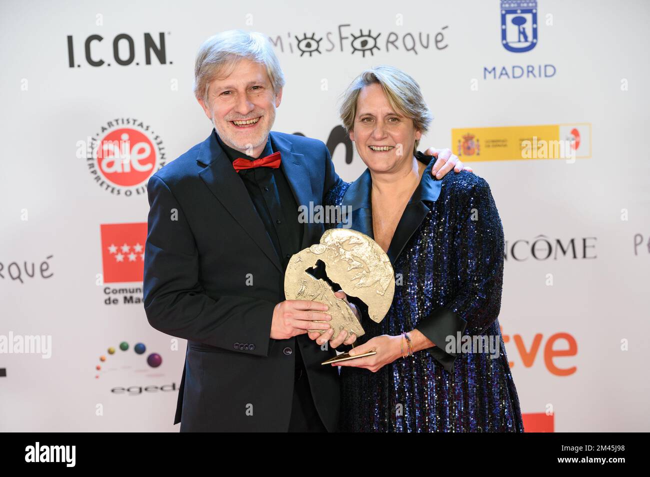 Premios Jose María Forqué, edición 28. Celebrados el 17 de diciembre de 2022 en Madrid, Mejor Largometraje Documental, Labordeta, un hombre sin más. Stock Photo