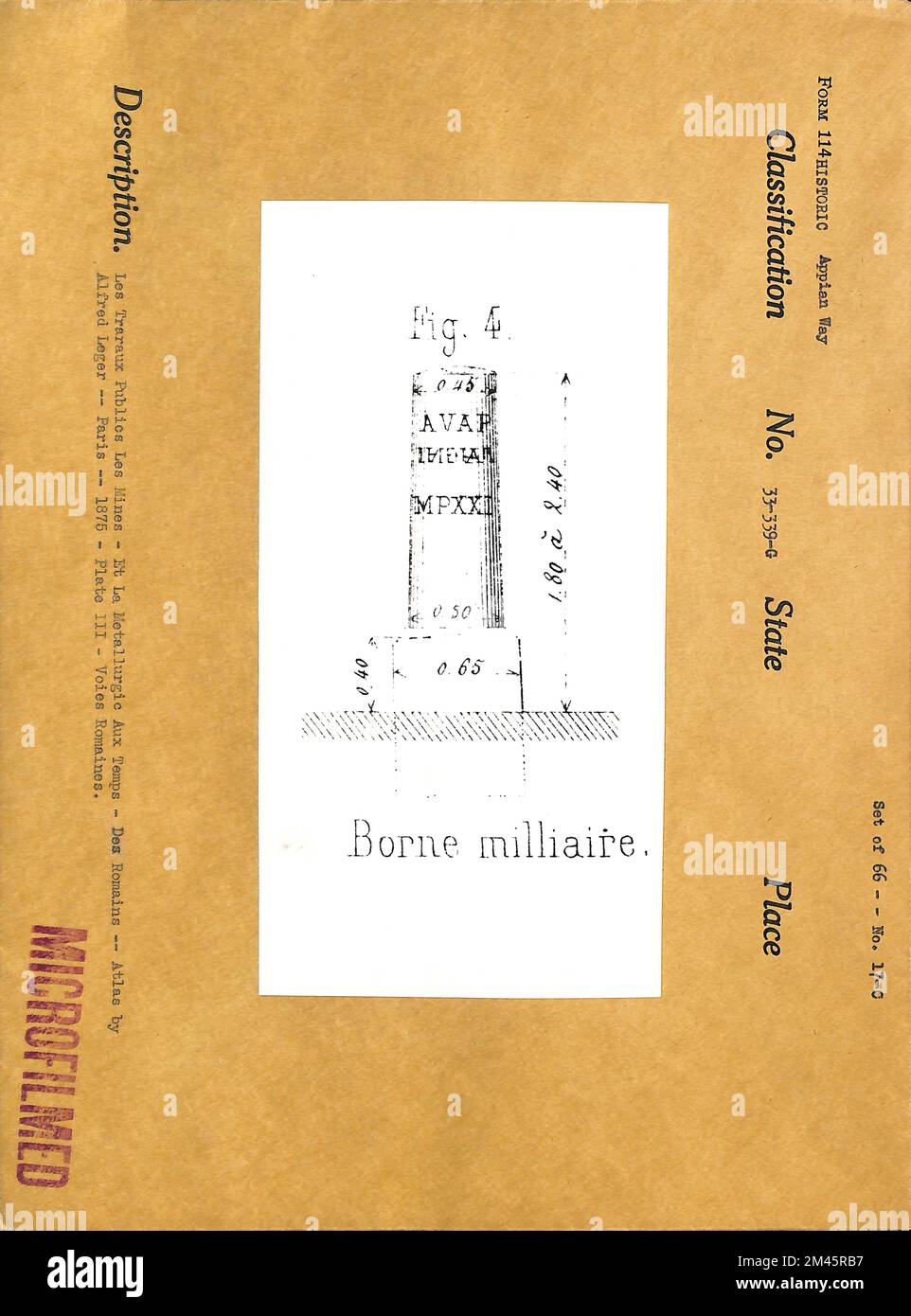 Milestone. Original caption Set of 66 No. 17C. Les Traraux Publics Les Mines Et La