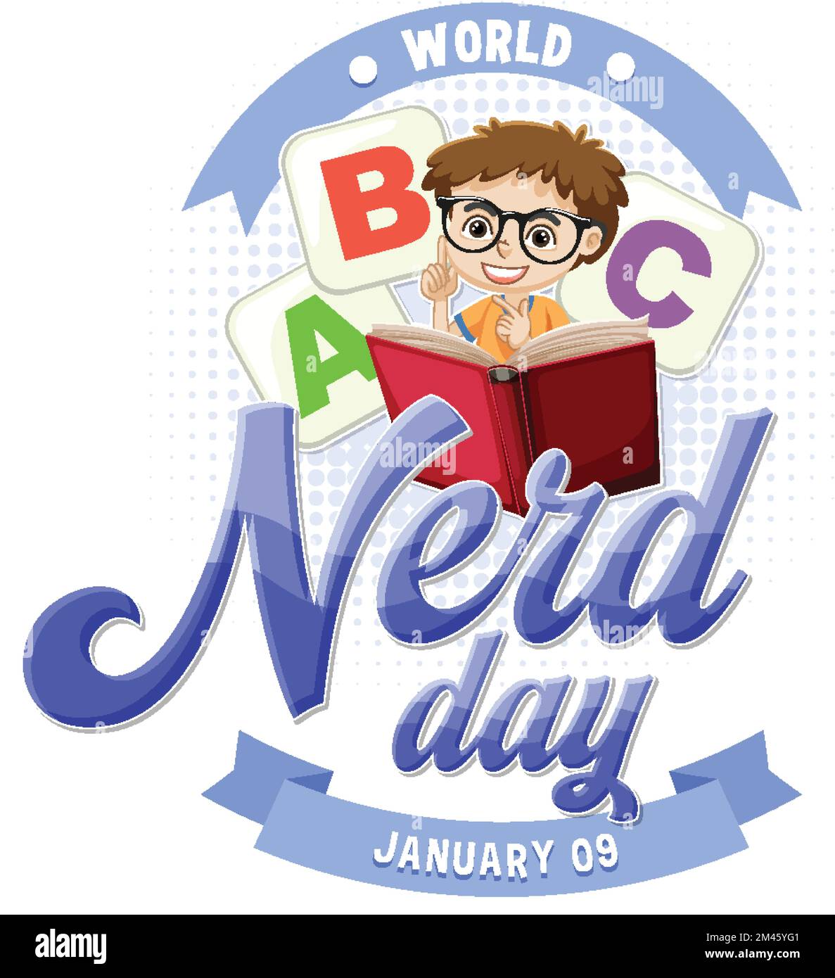 World nerd day banner design illustration Stock Vector Image & Art Alamy